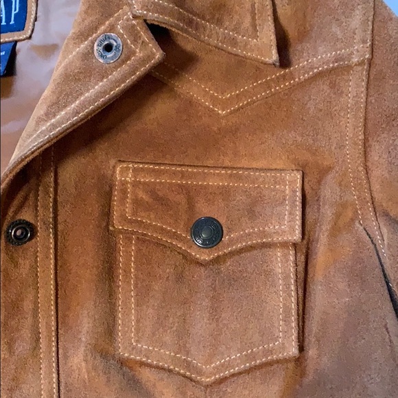 Vintage Gap Chocolate Suede Leather Jacket- Medium - Picture 6 of 13